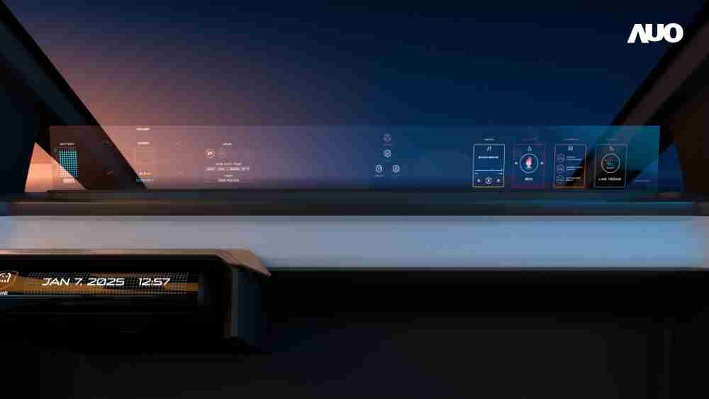 NG大舞台无界透明显示接口(Horizon Image Glass)透过车运算方案整合仪表板、、、中控台及副驾显示器，，，一体式全景呈现，，，提供乘用者清晰的前方视野、、、、行车必要信息与娱乐功能